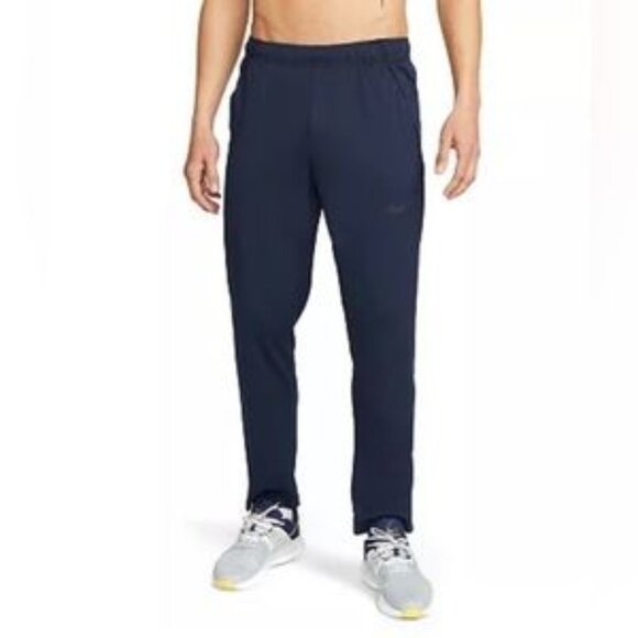EUC Men's Nike Navy Blue Dri-Fit Lightweight Knit Training Pants Size XL - Picture 1 of 7
